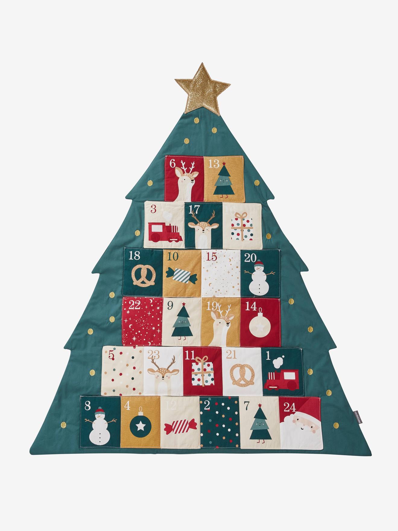 Calendrier de l'Avent Sapin vert