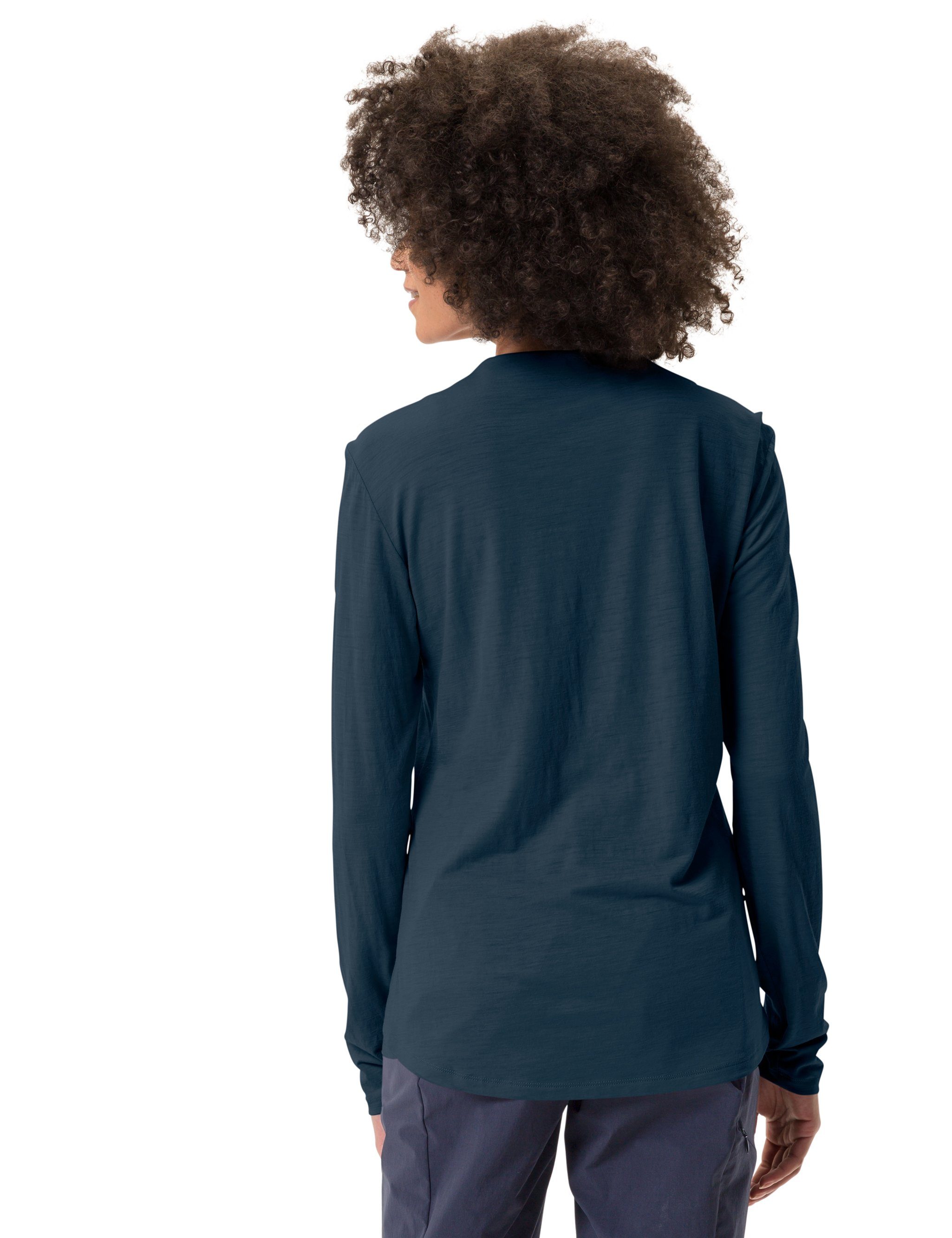 VAUDE T-Shirt Women's Yaras LS Wool Shirt (1-tlg) Grüner Knopf
