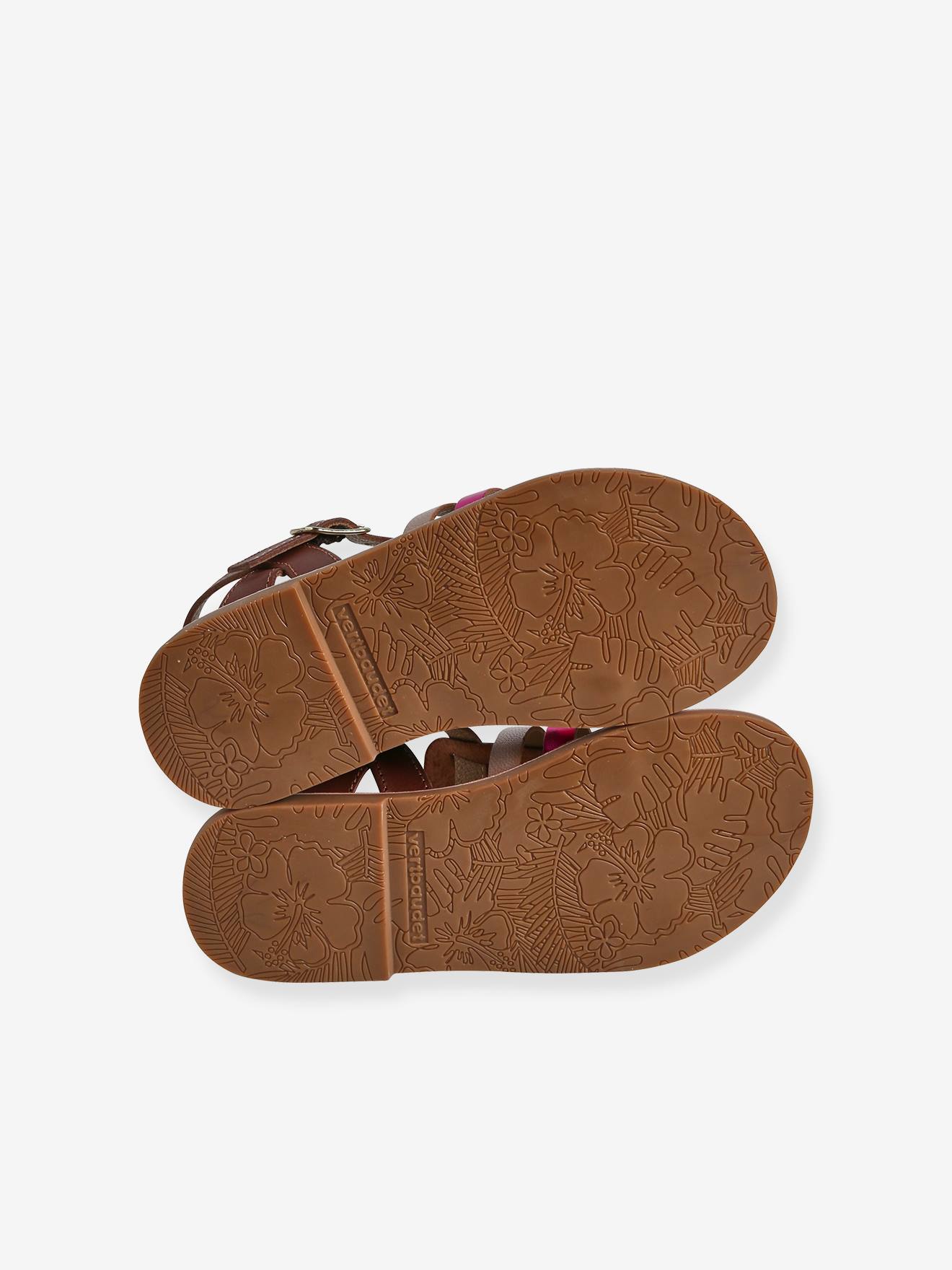 Vertbaudet Mädchen Römersandalen - neongelb