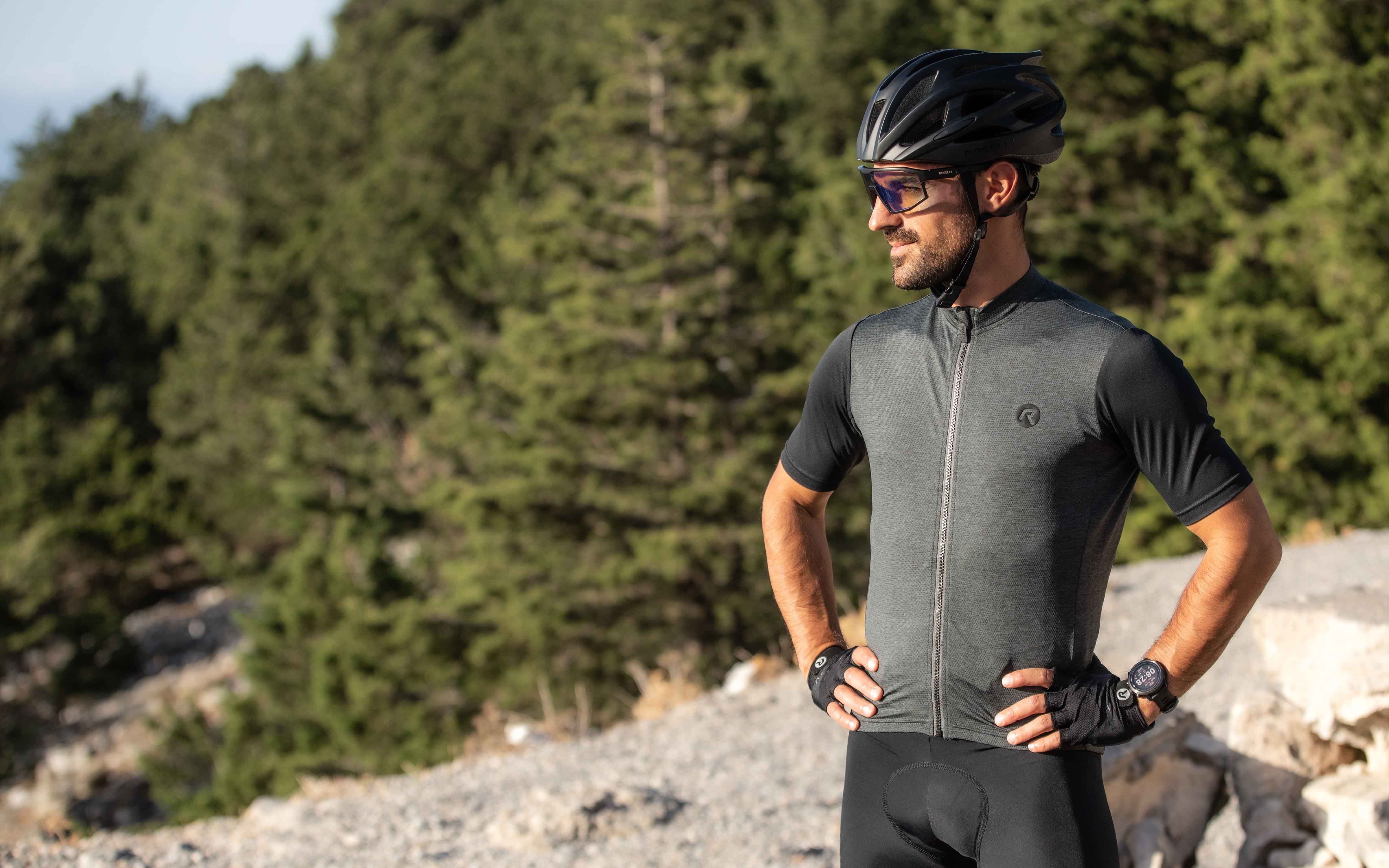 Rogelli Melange Grün Herren Radtrikot Kurzarm