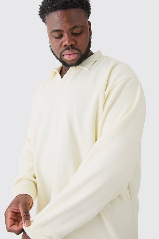 Plus Oversize Rugby-Poloshirt