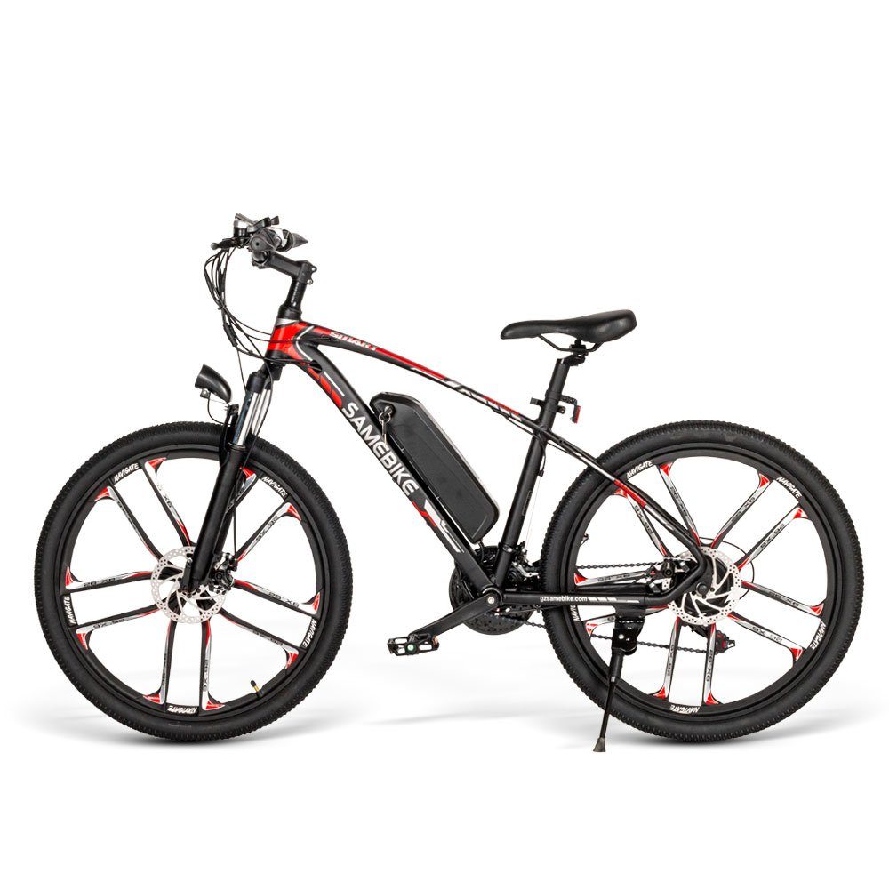SAMEBIKE E-Bike 26-Zoll-Klapp-Elektrofahrrad, Shimano Gang 48V, SHIMANO, Heckmotor, (Spar-set)