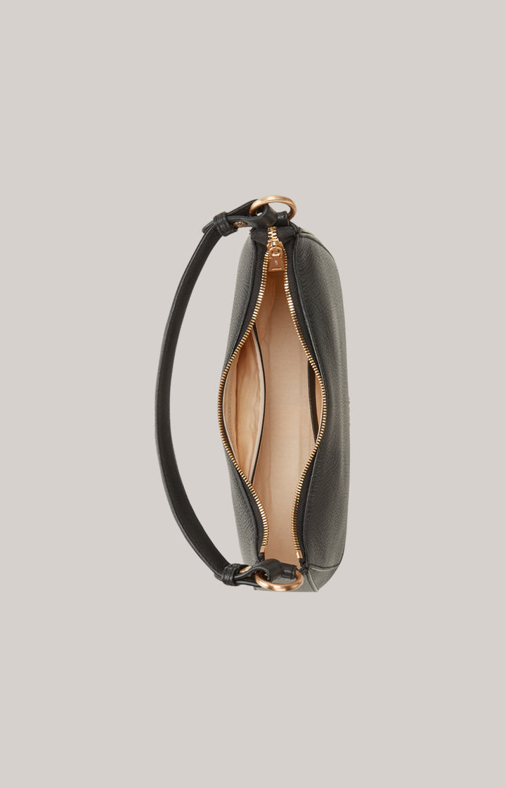 Leder-Schultertasche Estate Loreen in Schwarz