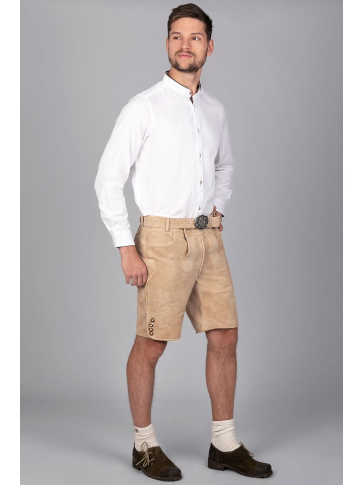 Edelnice Kurze Wildbock Lederhose Balthasar in natur günstig kaufen