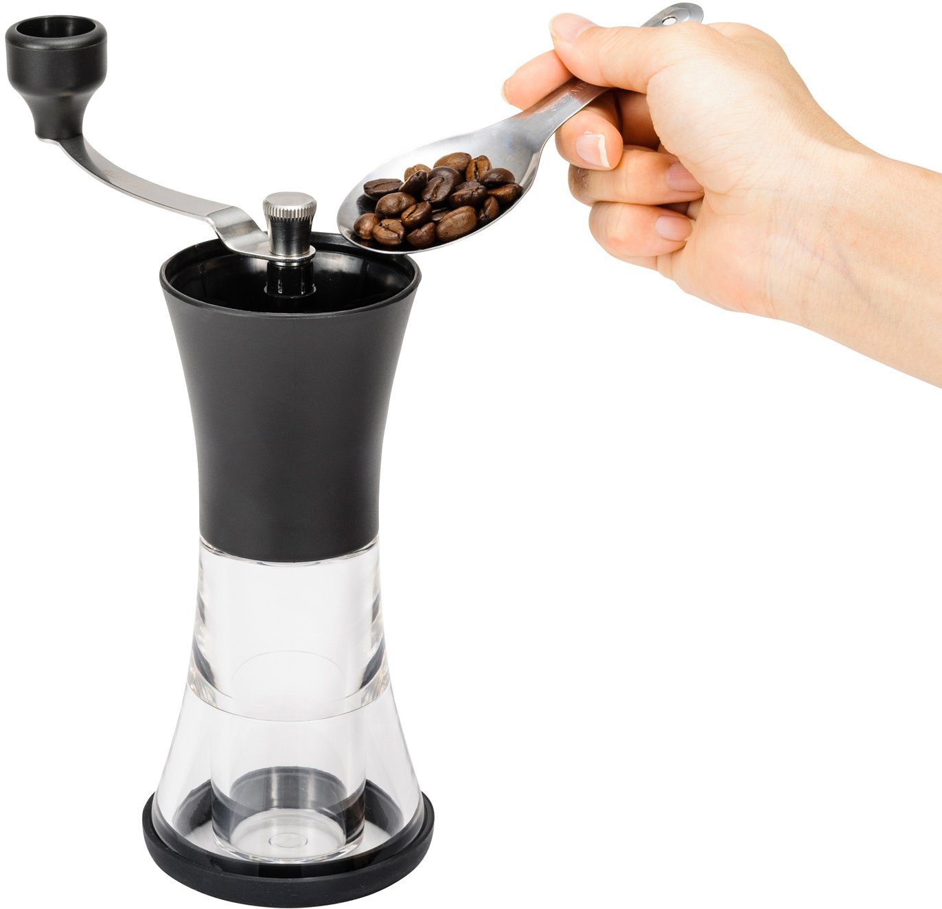 KYOCERA Kaffeemühle, leichtläufige Handkurbel, für 30 g Kaffeemehl
