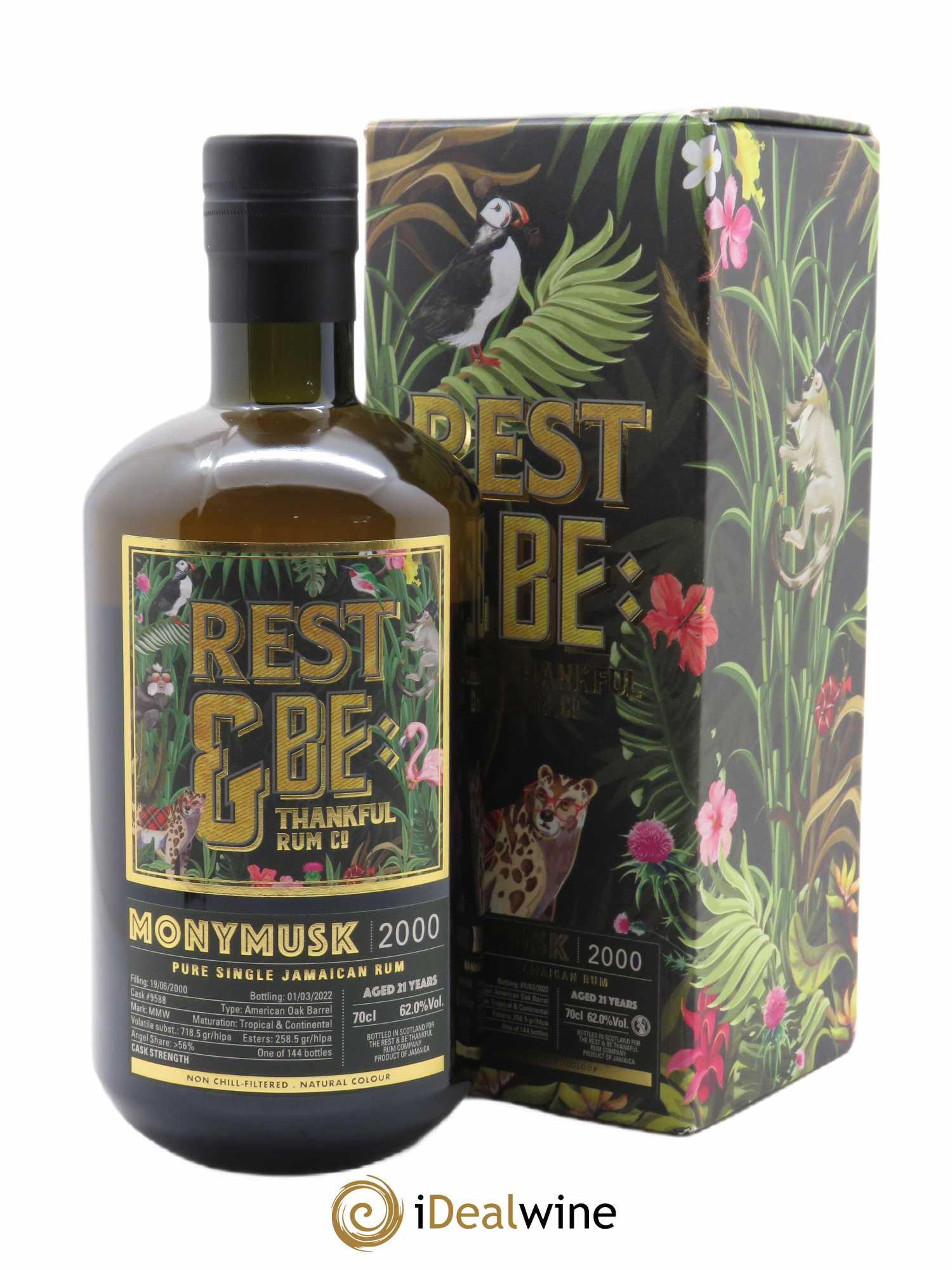 Rum Monymusk MMW Single Cask (70cl) 2000 - Lot de 1 Bouteille