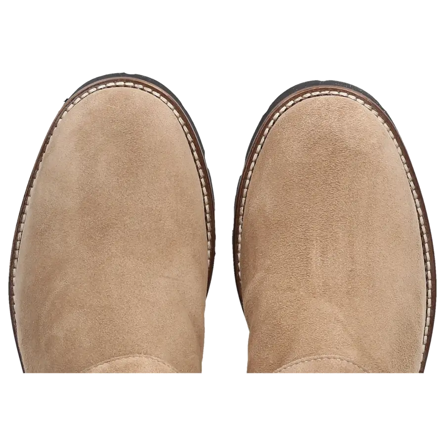 EN AVANT - Stiefeletten C022 Veloursleder - beige