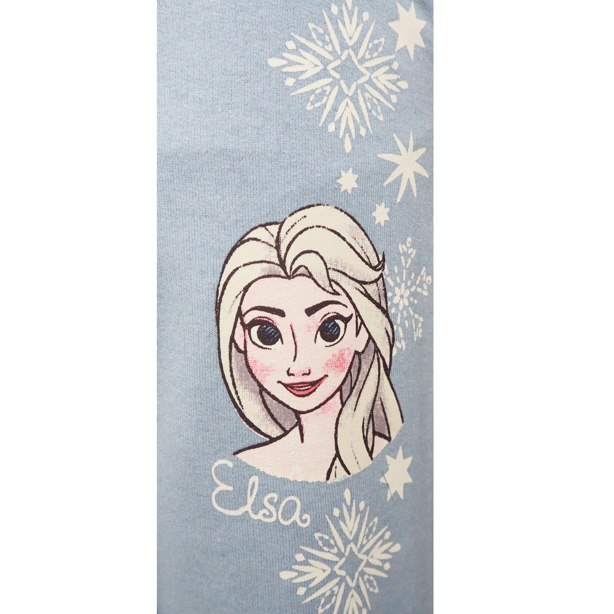 Frozen Jogginghose Die Eiskönigin Mädchen Kinder Hose Gr. 104 bis 134, Blau oder Grau
