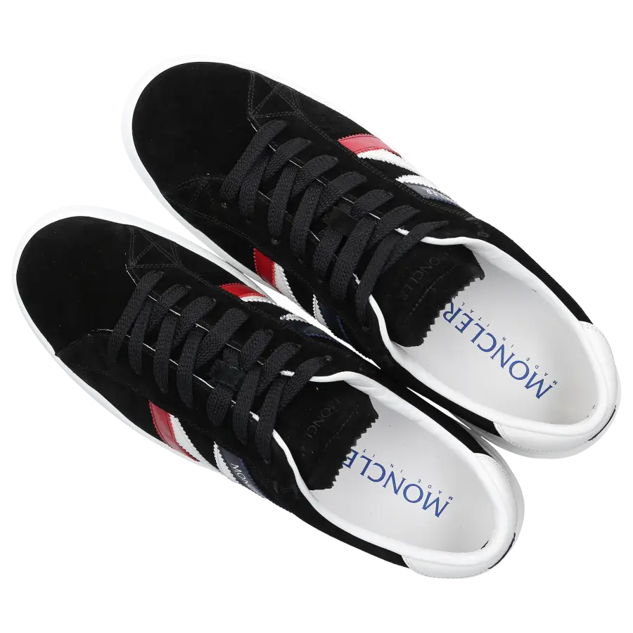 Moncler - Sneaker low MONACO M Veloursleder - schwarz