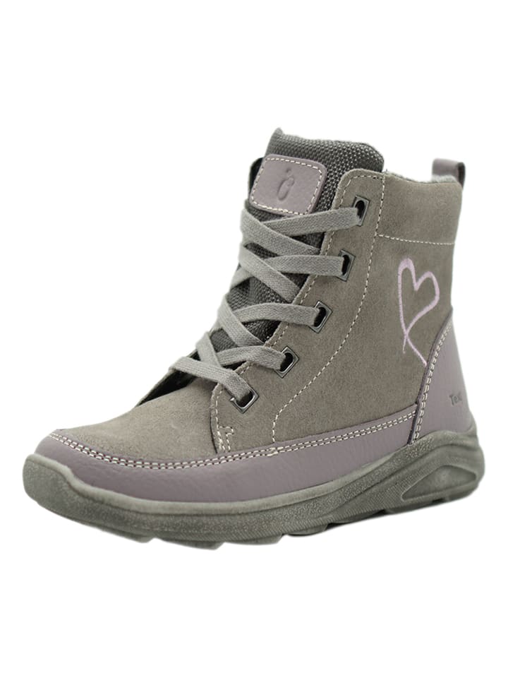 lamino Leder-Boots in Grau günstig kaufen