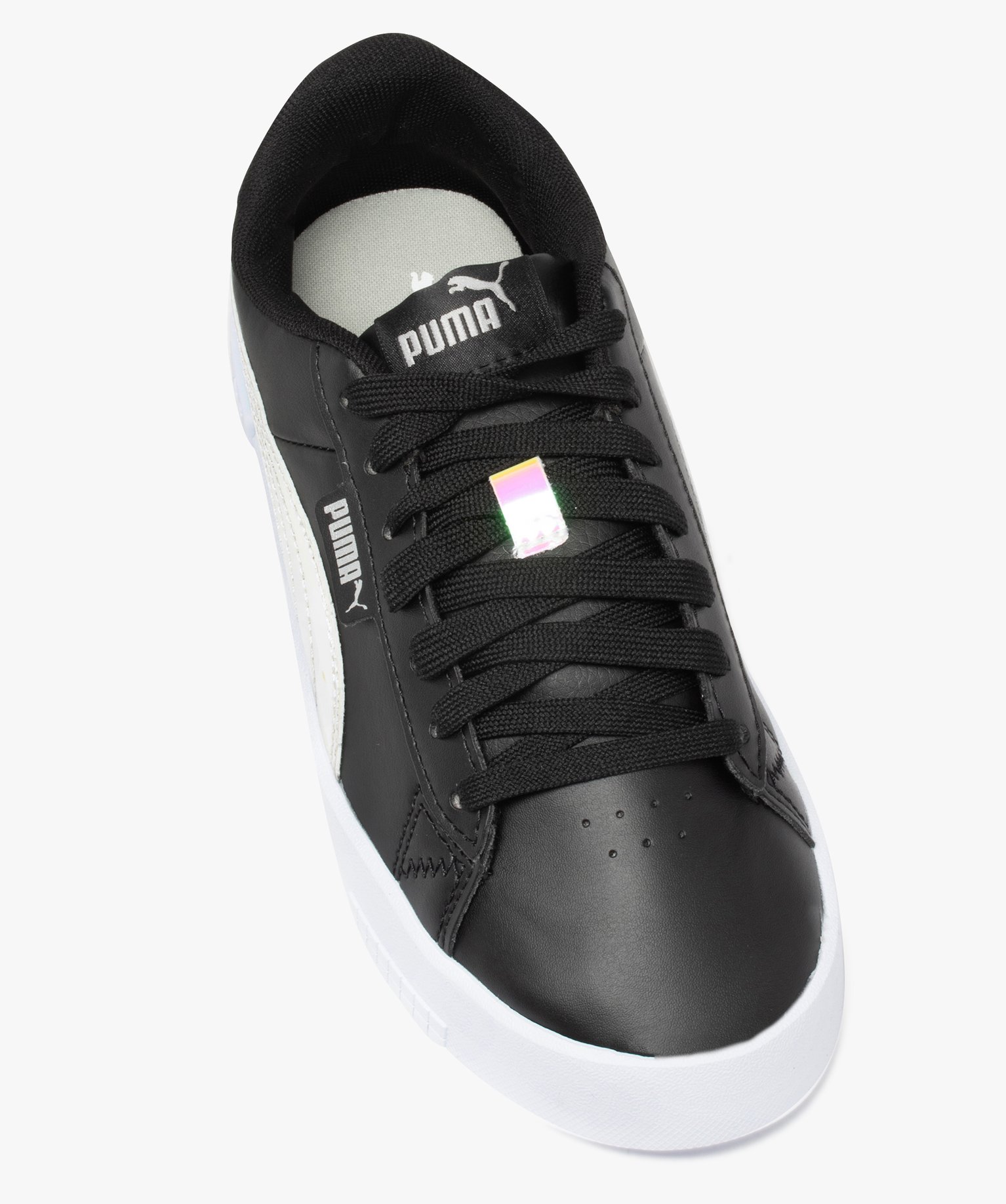 Baskets fille unies à lacets détails irisés – Puma Jada noir | GEMO
