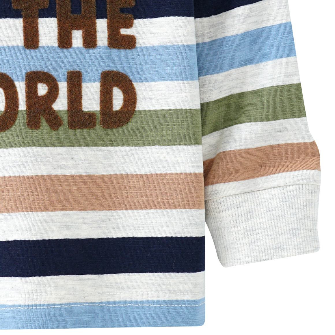 Baby Langarmshirt mit Flock-Print