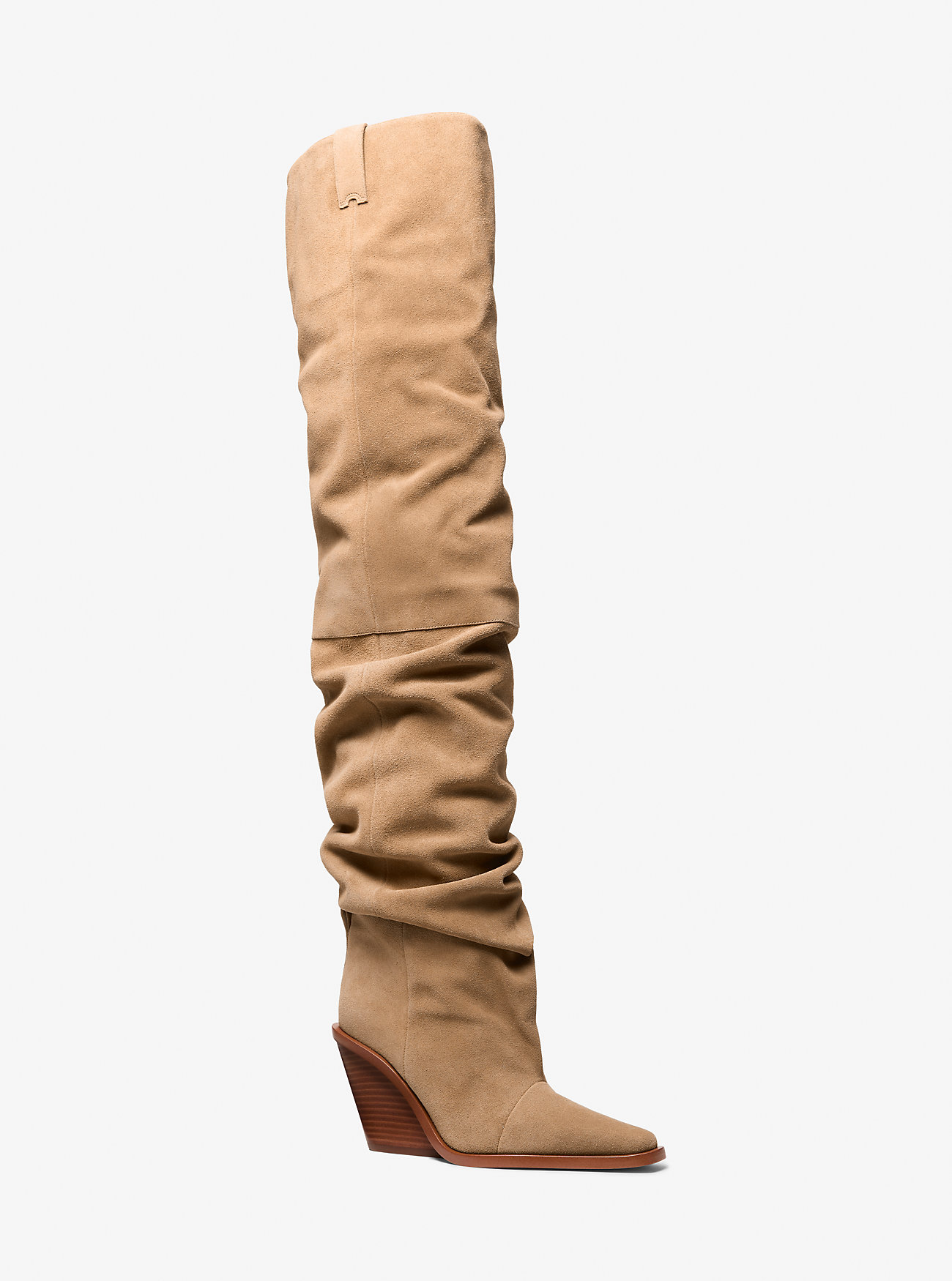Noemie Suede Over-the-Knee Boot - HUSK