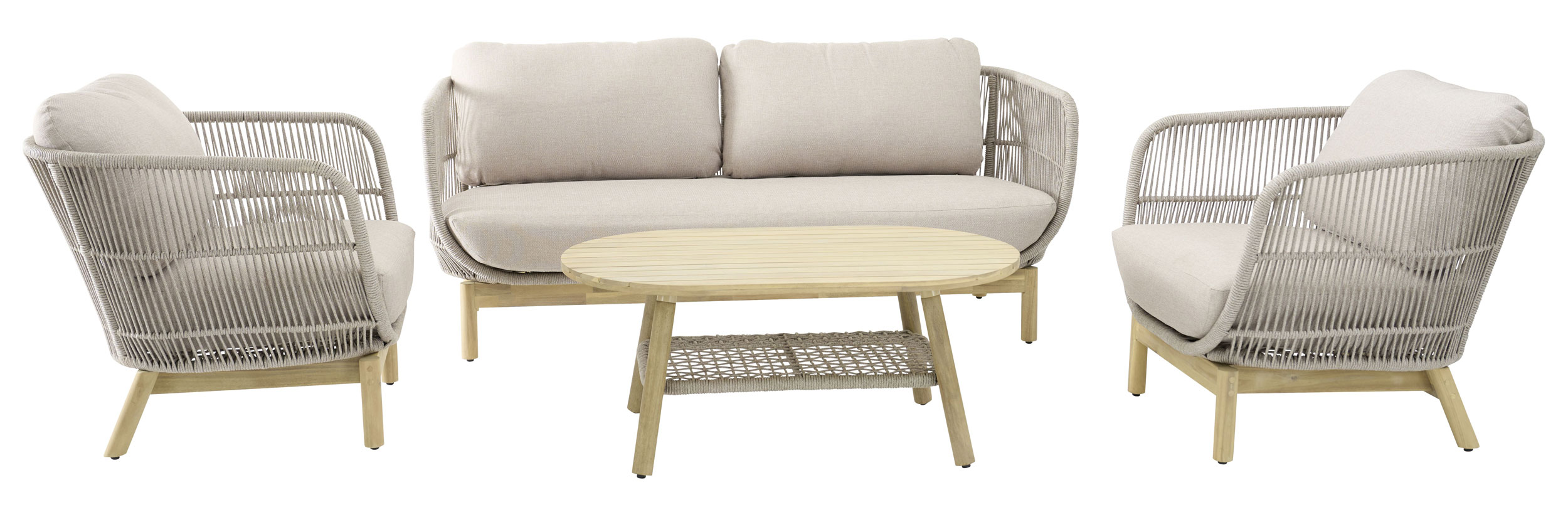 OUTDOORGartensofa Set 4 tlg