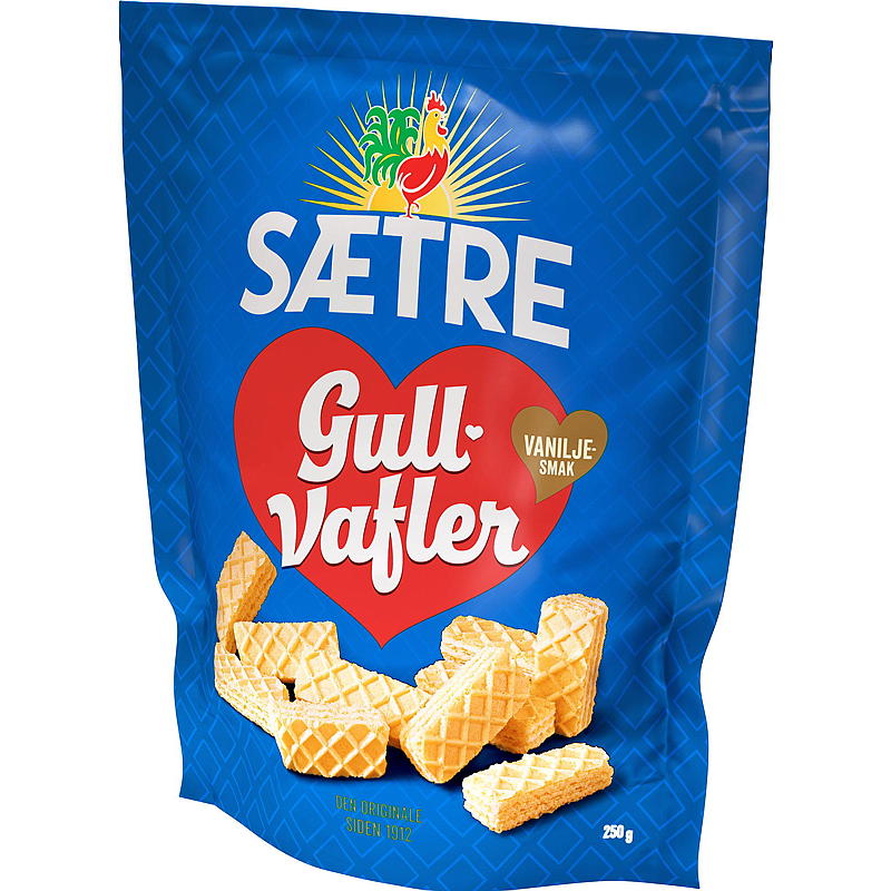 Sætre Gullvafler 250 g, vanilje