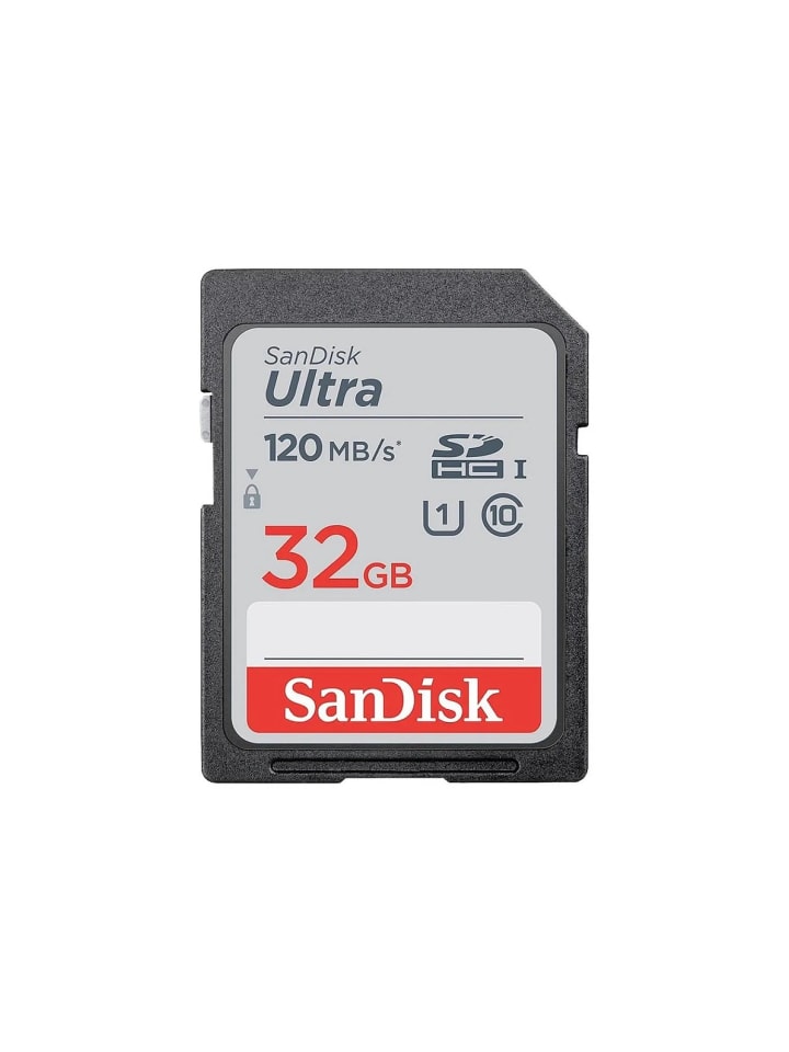 SanDisk Speicherkarte ULTRA SDHC 32GB 120MB/s - Bilder Videoa Dokumente in Schwarz günstig kaufen onesize