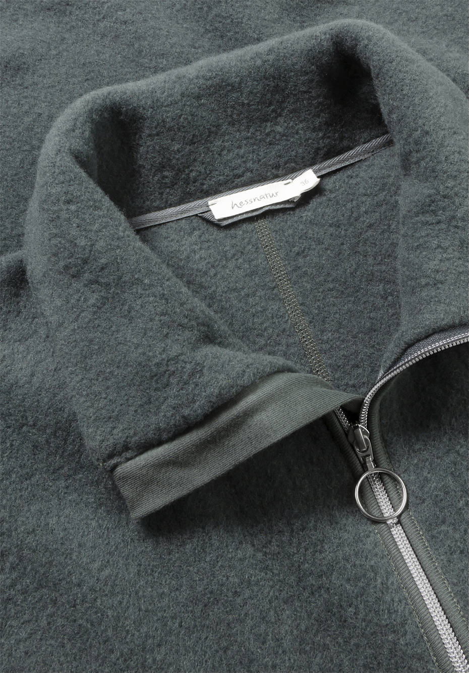 Wollfleece Jacke aus reiner Bio-Merinowolle