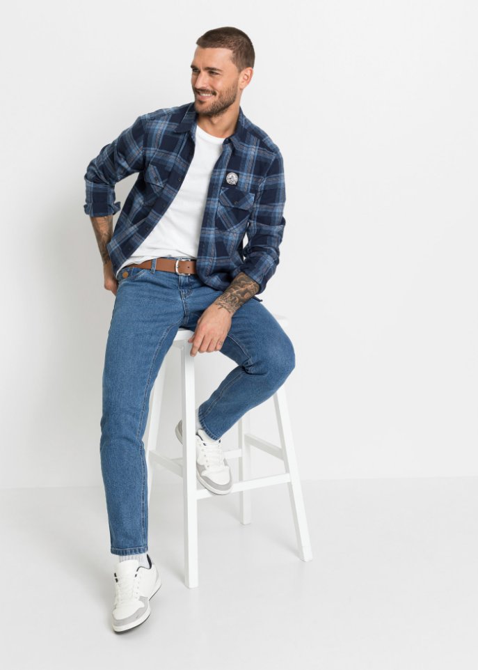 Regular Fit Stretch-Jeans, Tapered