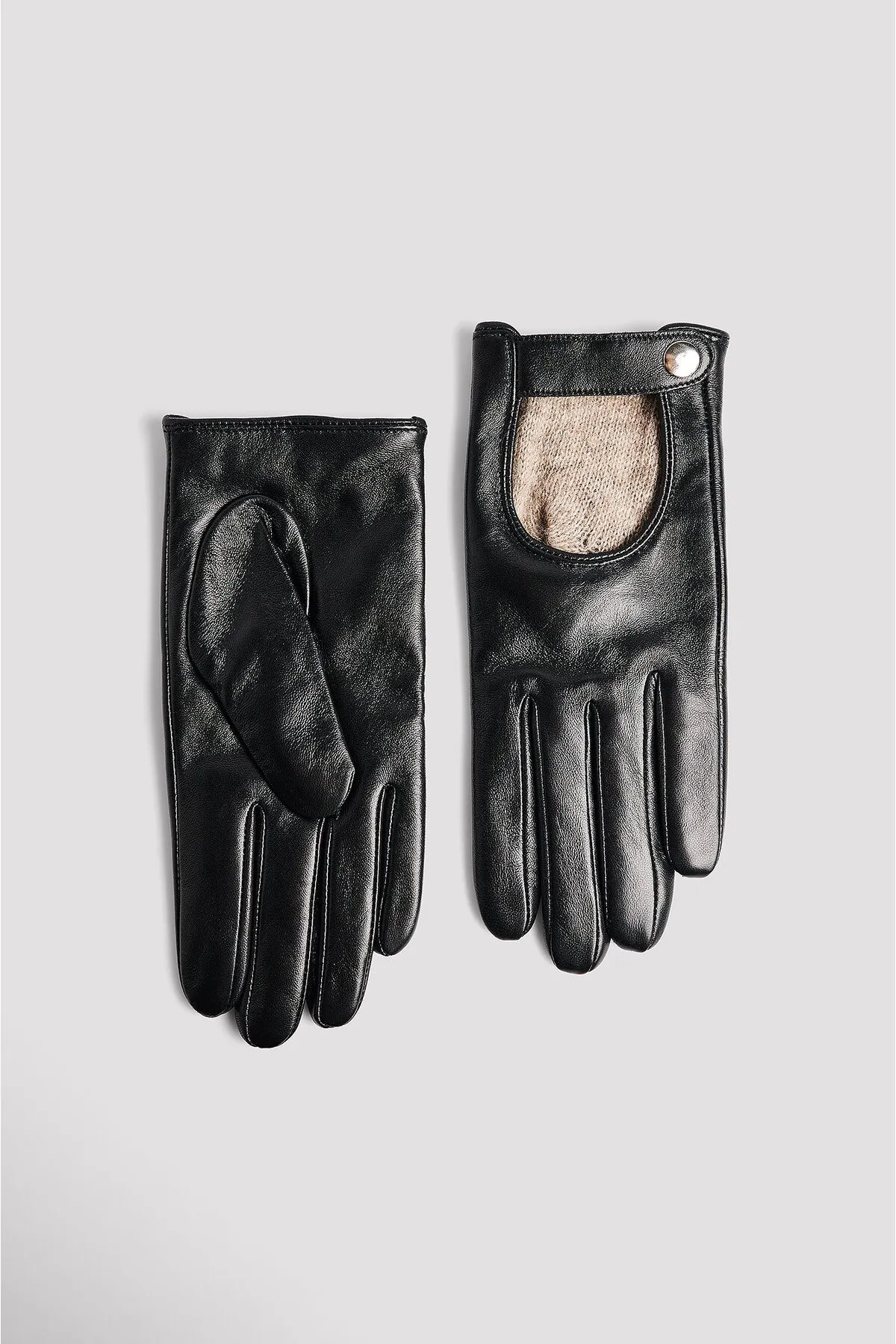 NA-KD  Leder-Rennhandschuhe