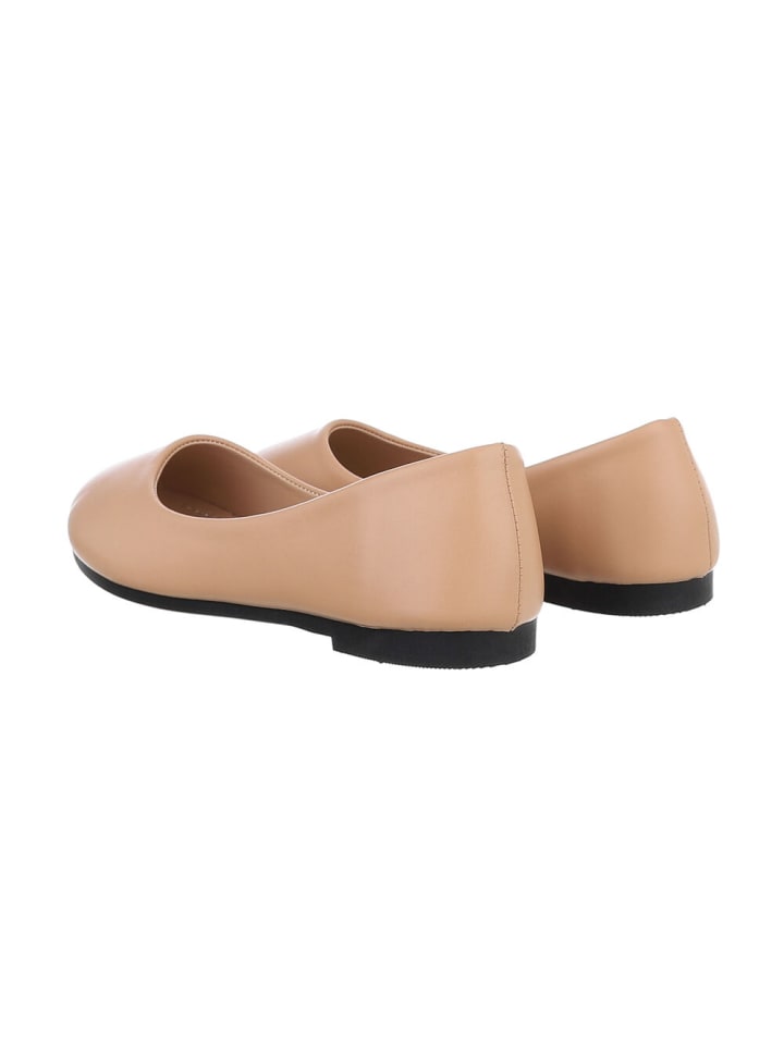 Ital-Design Ballerina in Hellbraun günstig kaufen