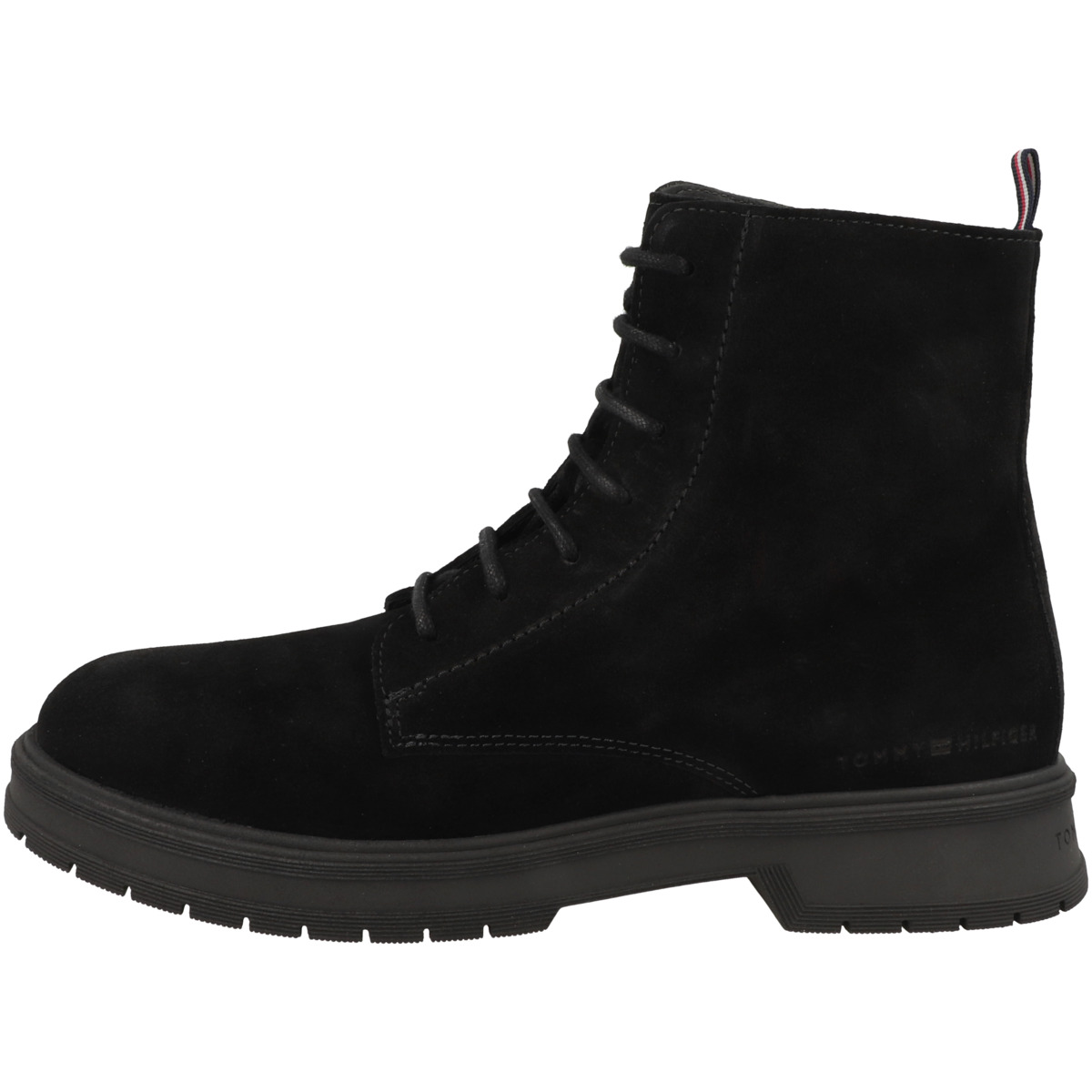 Tommy Hilfiger Core Suede Schnürboots schwarz