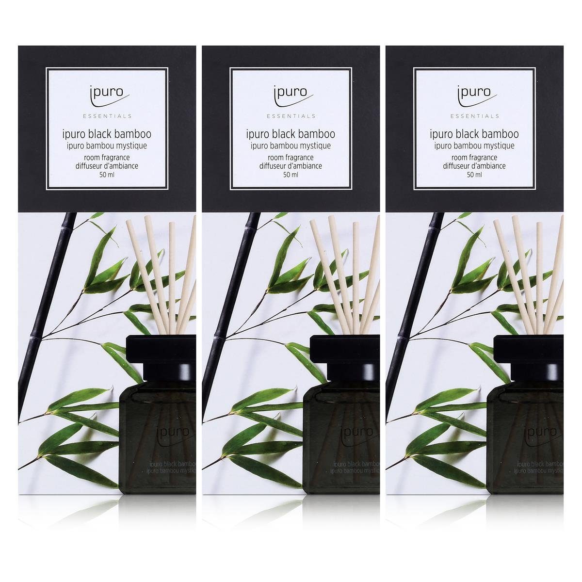 IPURO Raumduft Essentials by Ipuro black bamboo 50ml Raumduft (3er Pack)