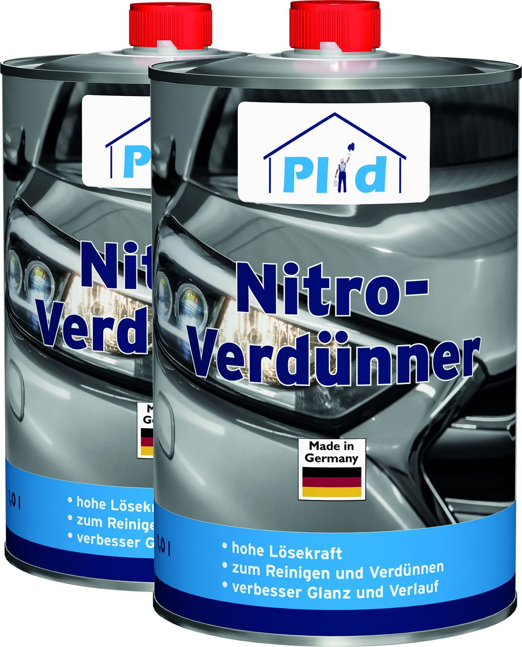 Plid Premium Nitro-Verdünner Reiniger Lack-Verdünner Farblos