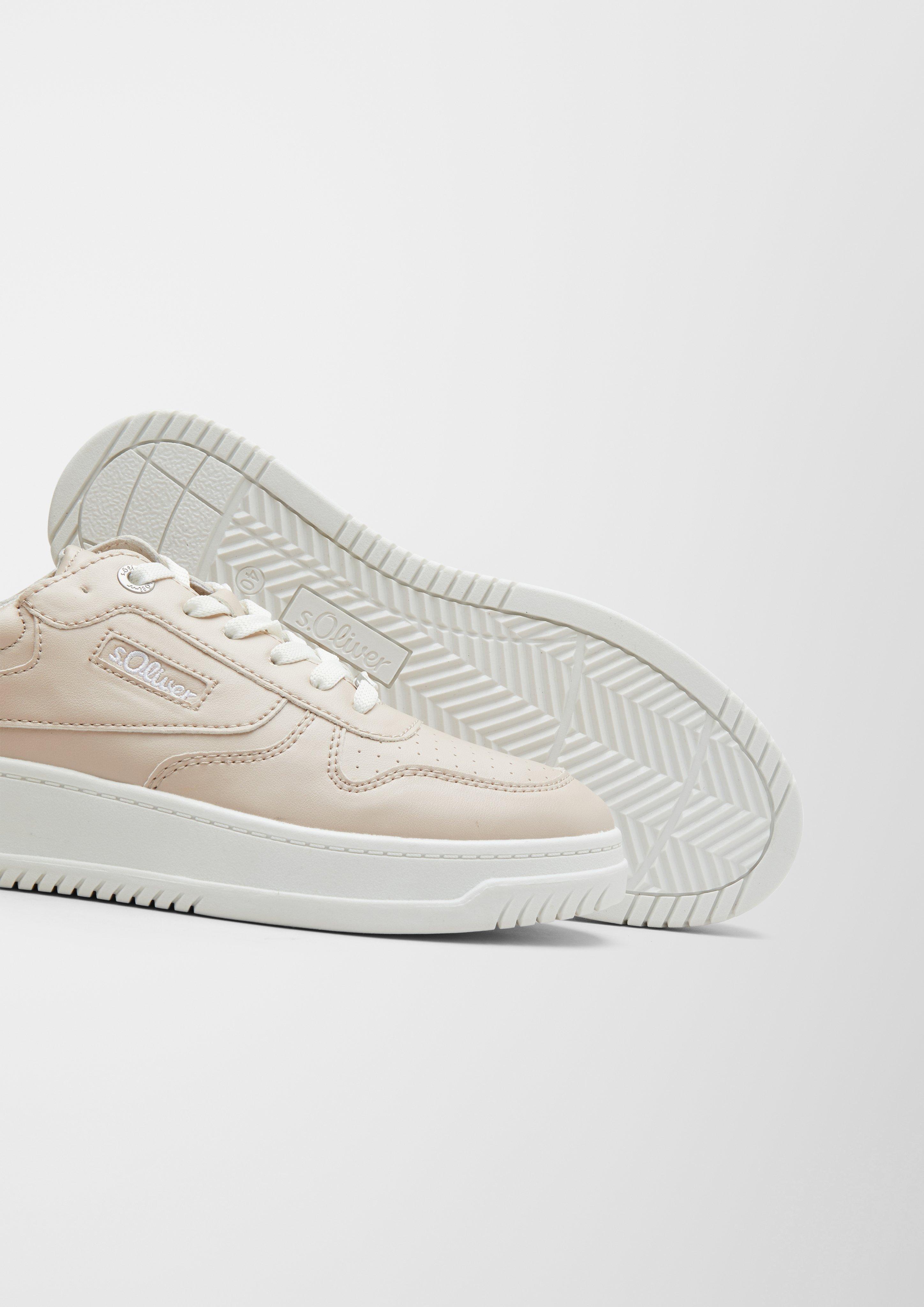 Kunstleder-Sneaker mit Plateau  6006416-518