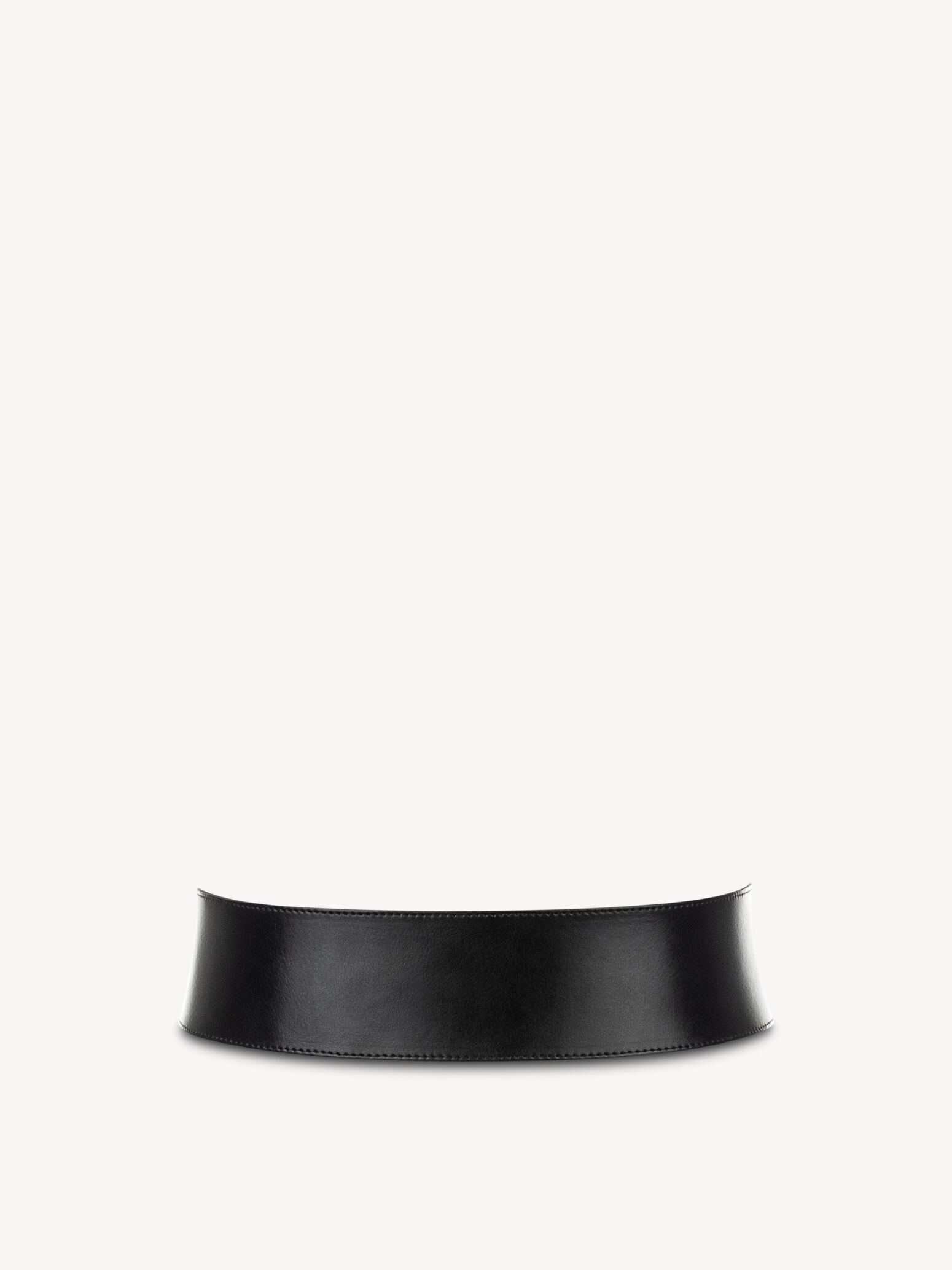 Ceinture de taille en cuir - noir