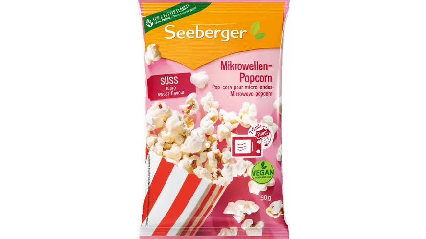 Seeberger Popcorn-Mais für die Mikrowelle 90 g