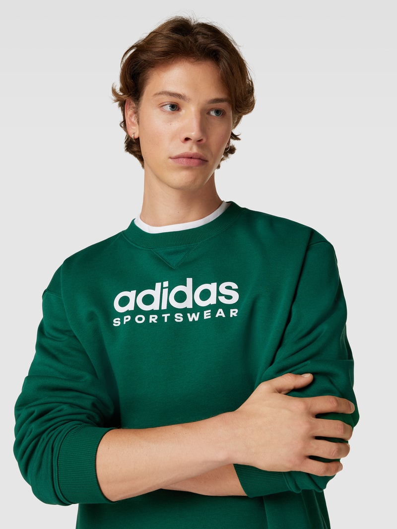 Sweatshirt mit Label-Print in bottle