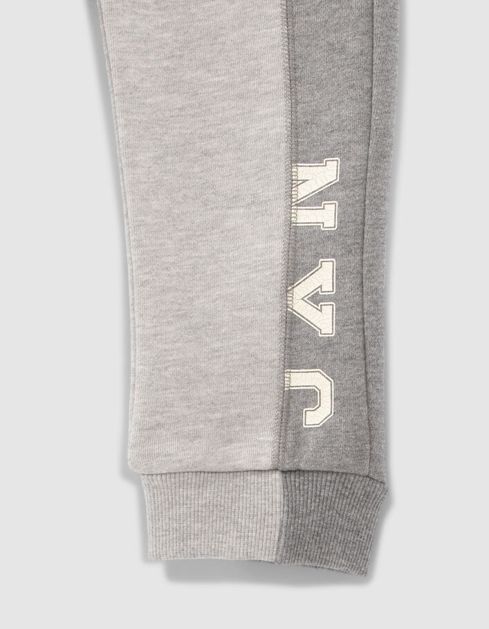 Jogging gris esprit battle avec bande gris foncé garçon