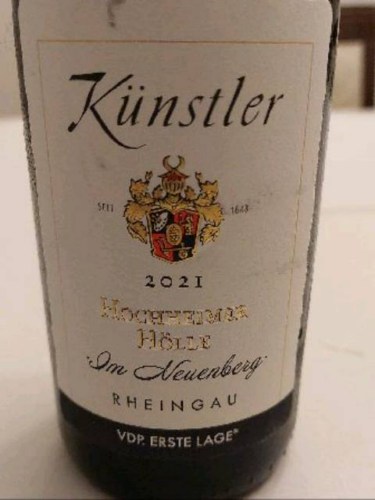 KünstlerHochheimer Herrnberg Riesling Trocken VDP. Erste Lage 2021