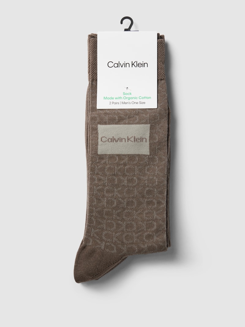 Socken mit Label-Details im 2er-Pack in anthrazit