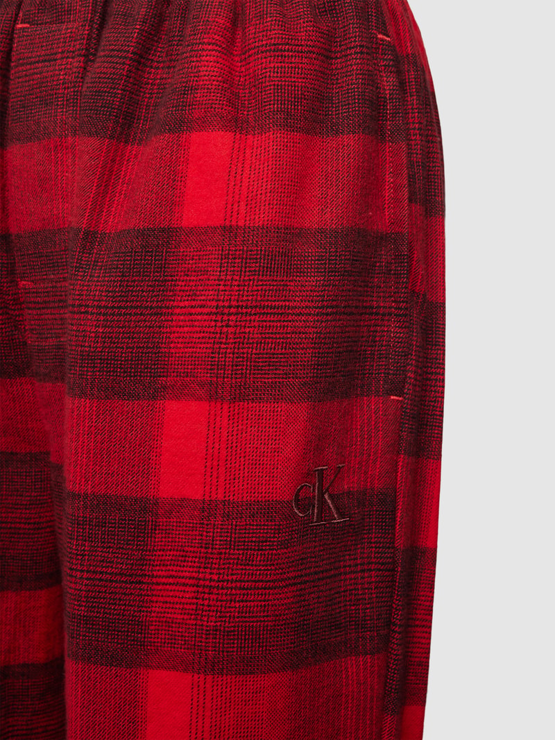Pyjama-Hose mit Tartan-Karo in rot