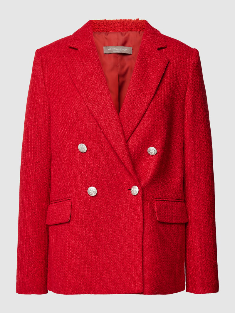 Blazer mit Pattentaschen in rot