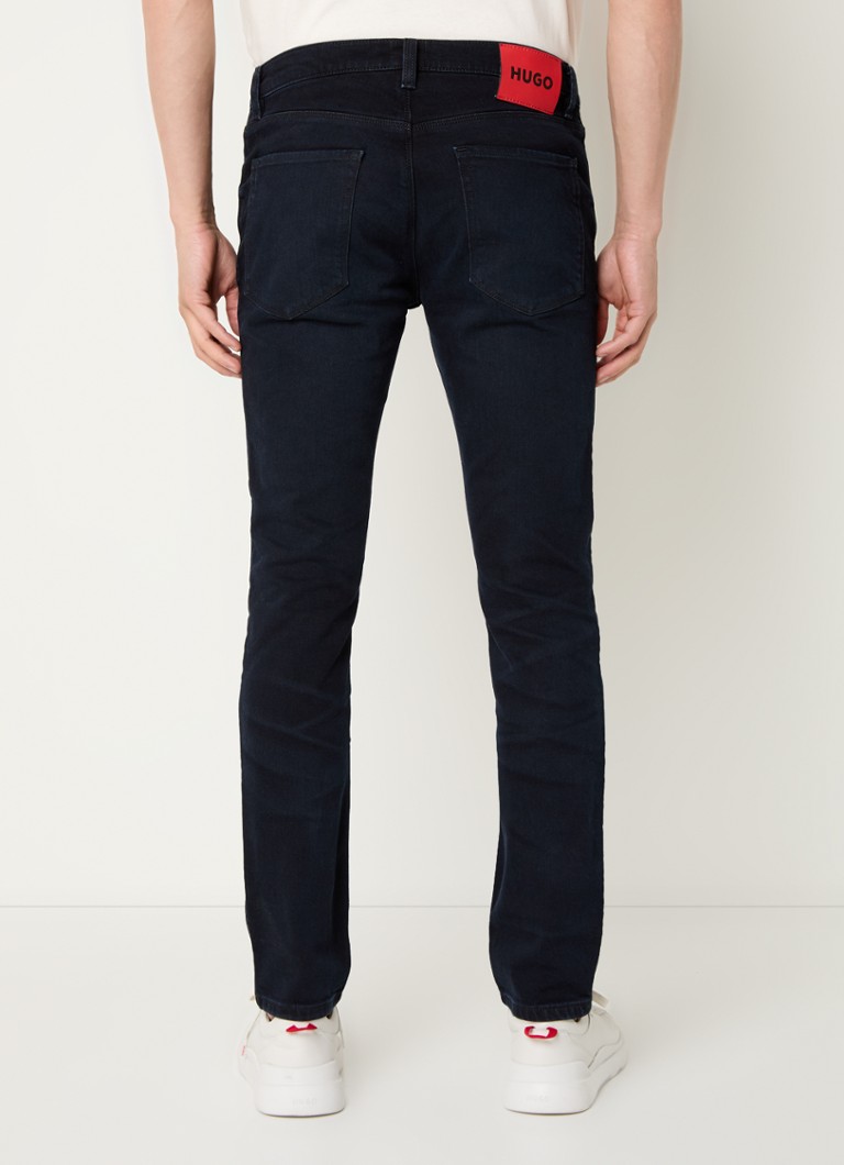 Jeansy HUGO BOSS slim-fit, ciemne wyblaknięcie