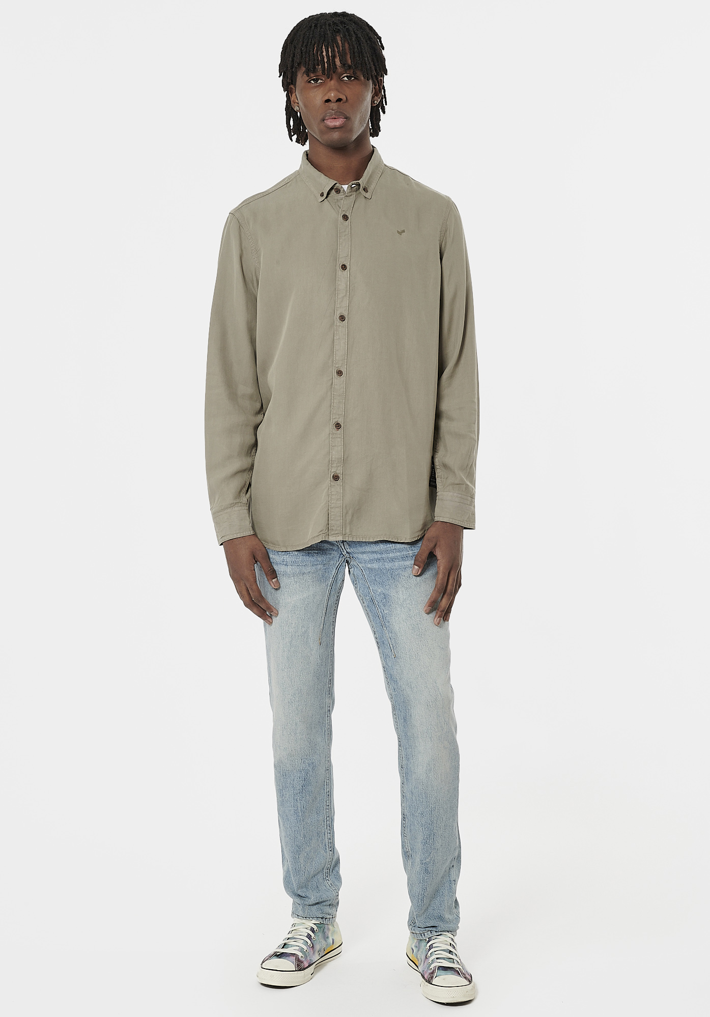 MALIK  Chemise kaki Homme