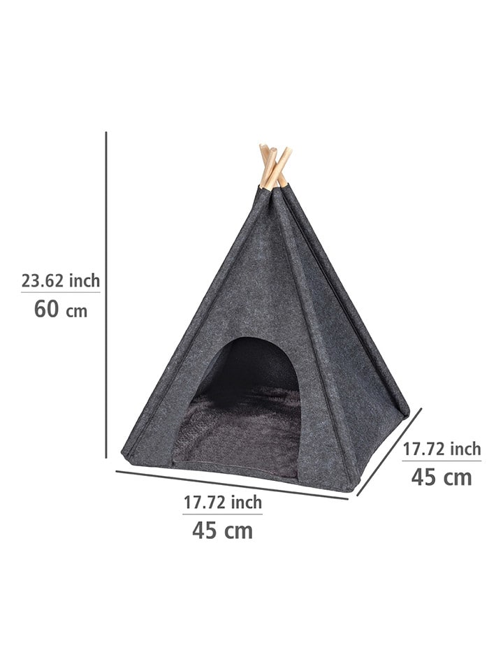 Wenko Filz-Tierbett in Anthrazit - (B)45 x (H)60 x (T)45 cm günstig kaufen onesize