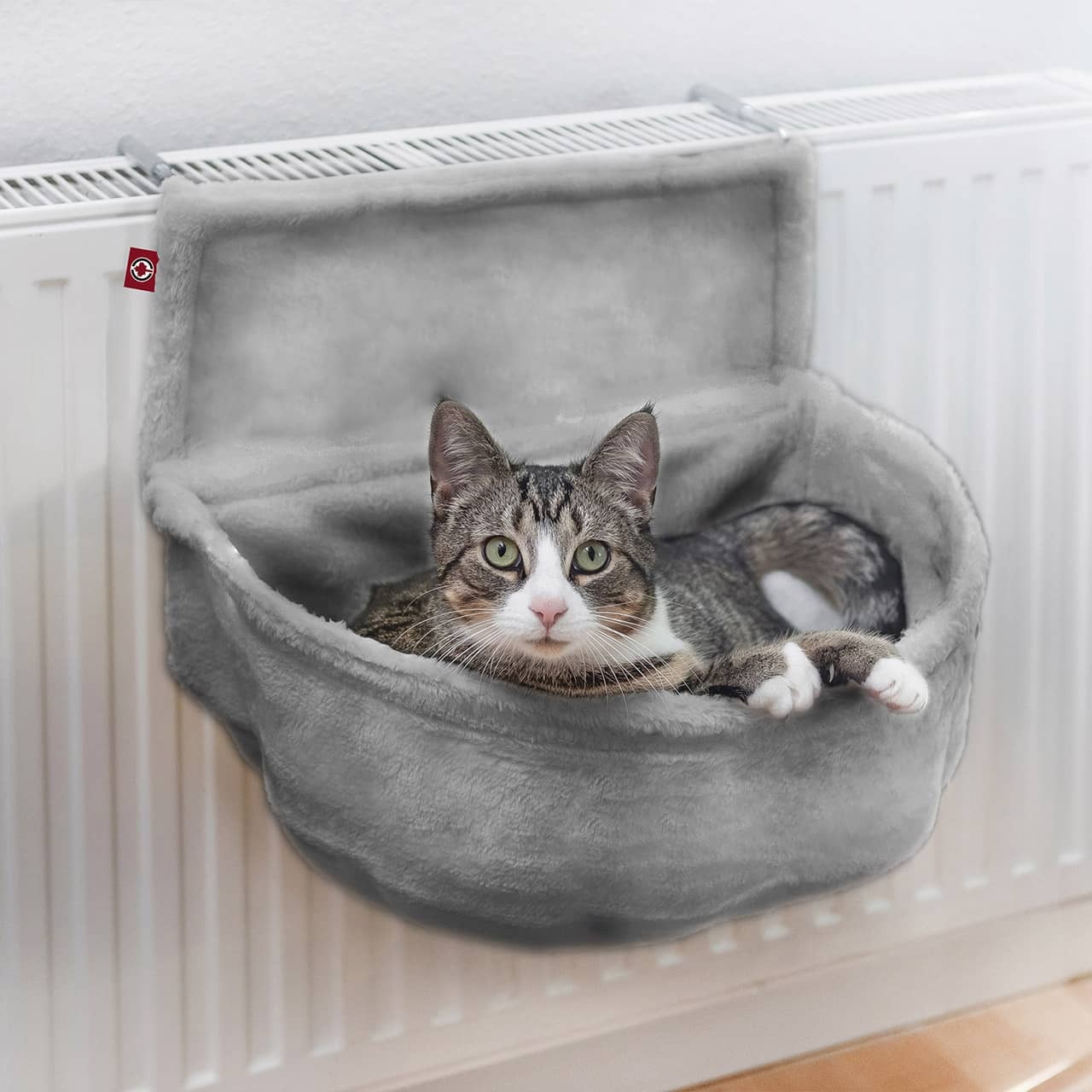 Canadian Cat Company Katzenhängematten & Fensterliegeplätze Canadian Cat Company Kuschelsack für Heizkörper grau