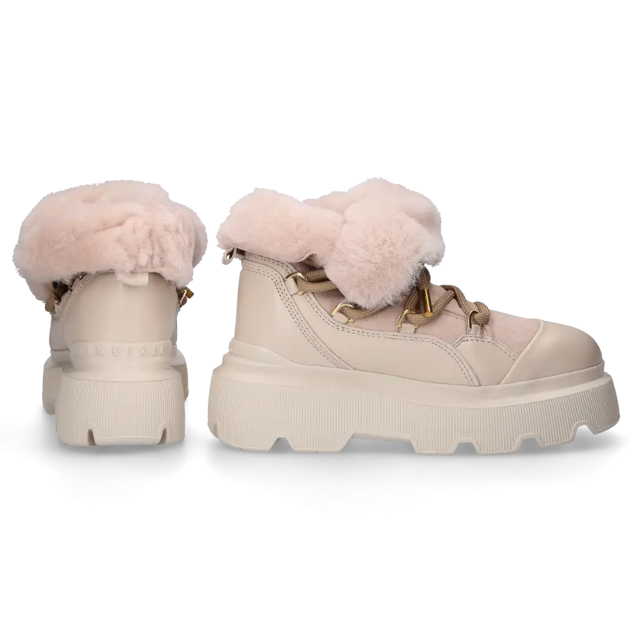 INUIKII - Stiefeletten 70202 gefüttert - beige