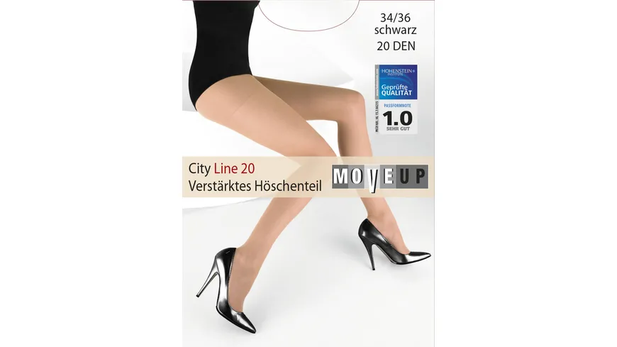 MOVE UP Damen Feinstrumpfhose City Line 20 DEN champagner