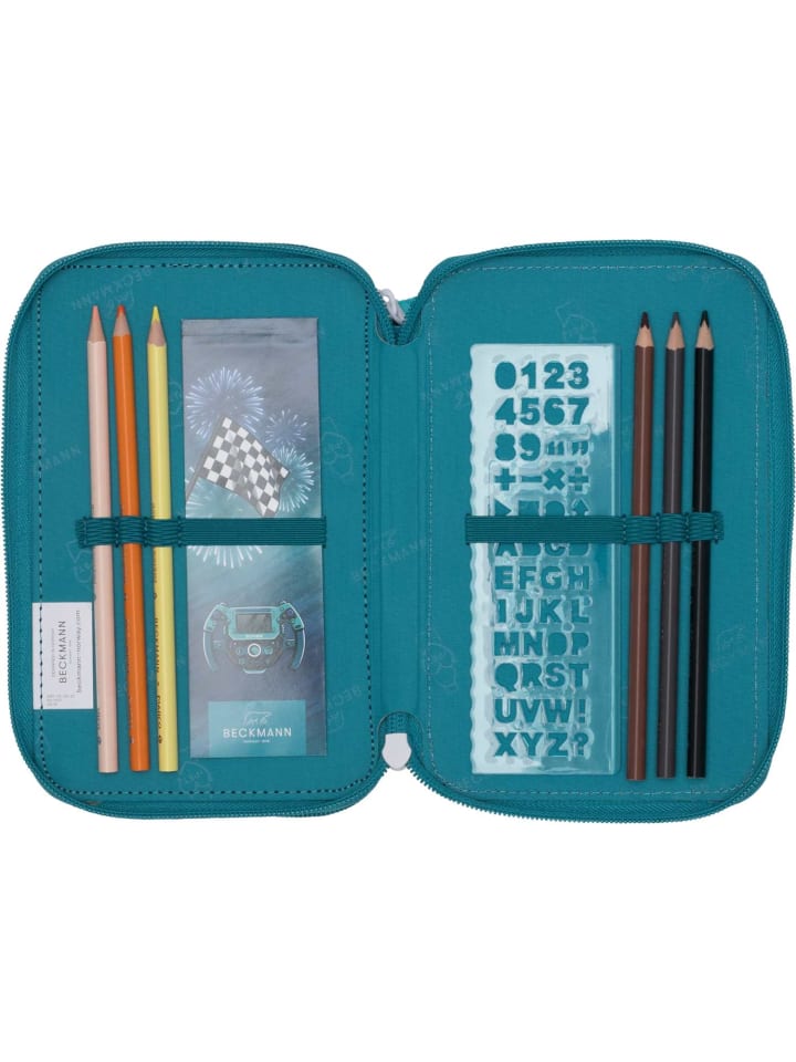 BECKMANN Beckmann 3-Fächrige Federmappe Racing günstig kaufen onesize