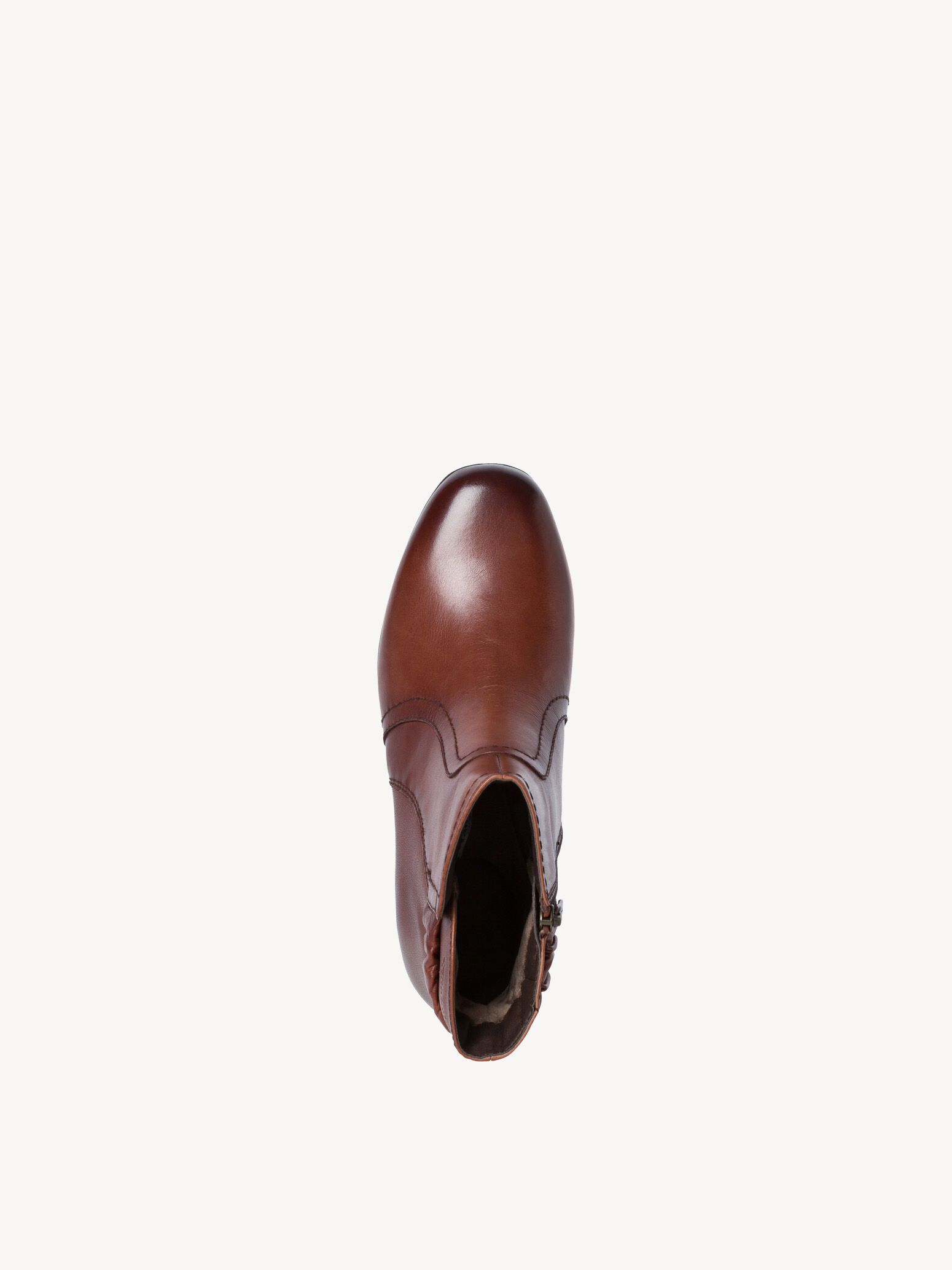 Bottine en cuir - marron