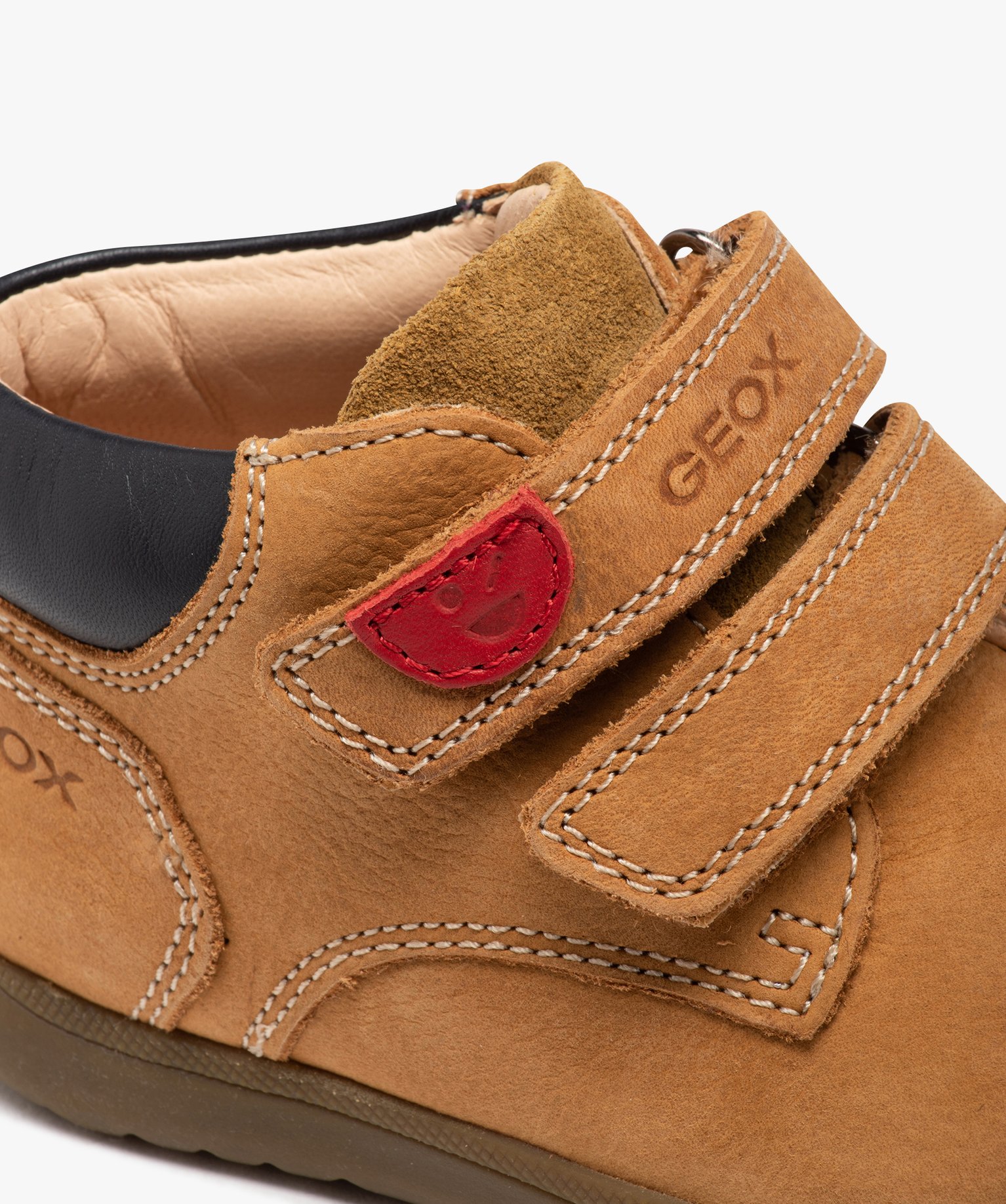 Chaussures premiers pas bébé Garçon unies en suédine - Geox jaune | GEMO