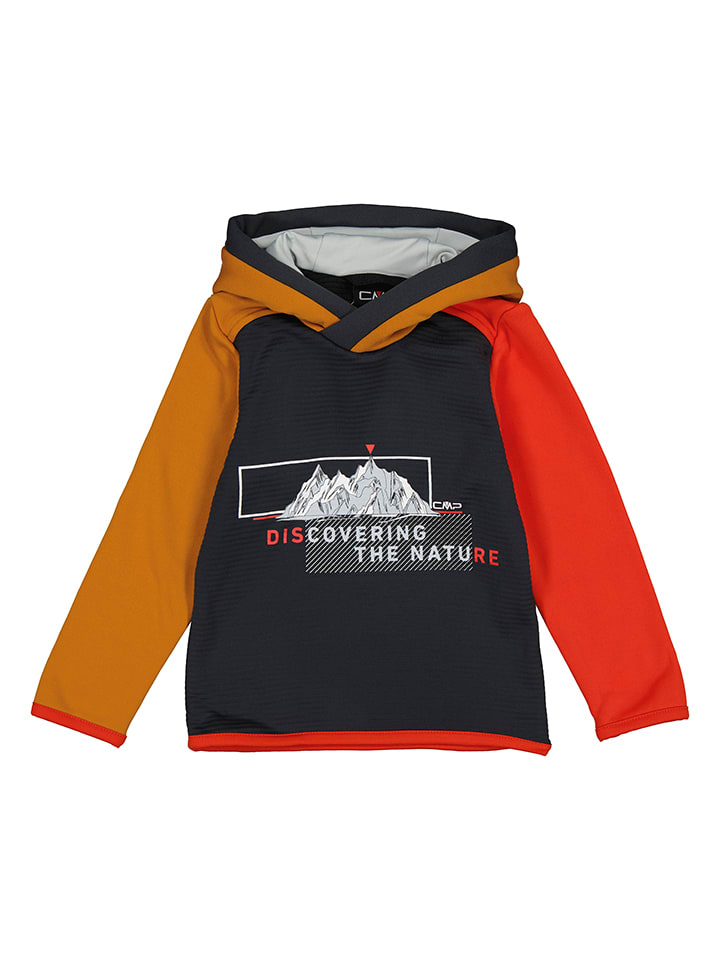 CMP Hoodie in Schwarz/ Rot/ Gelb günstig kaufen