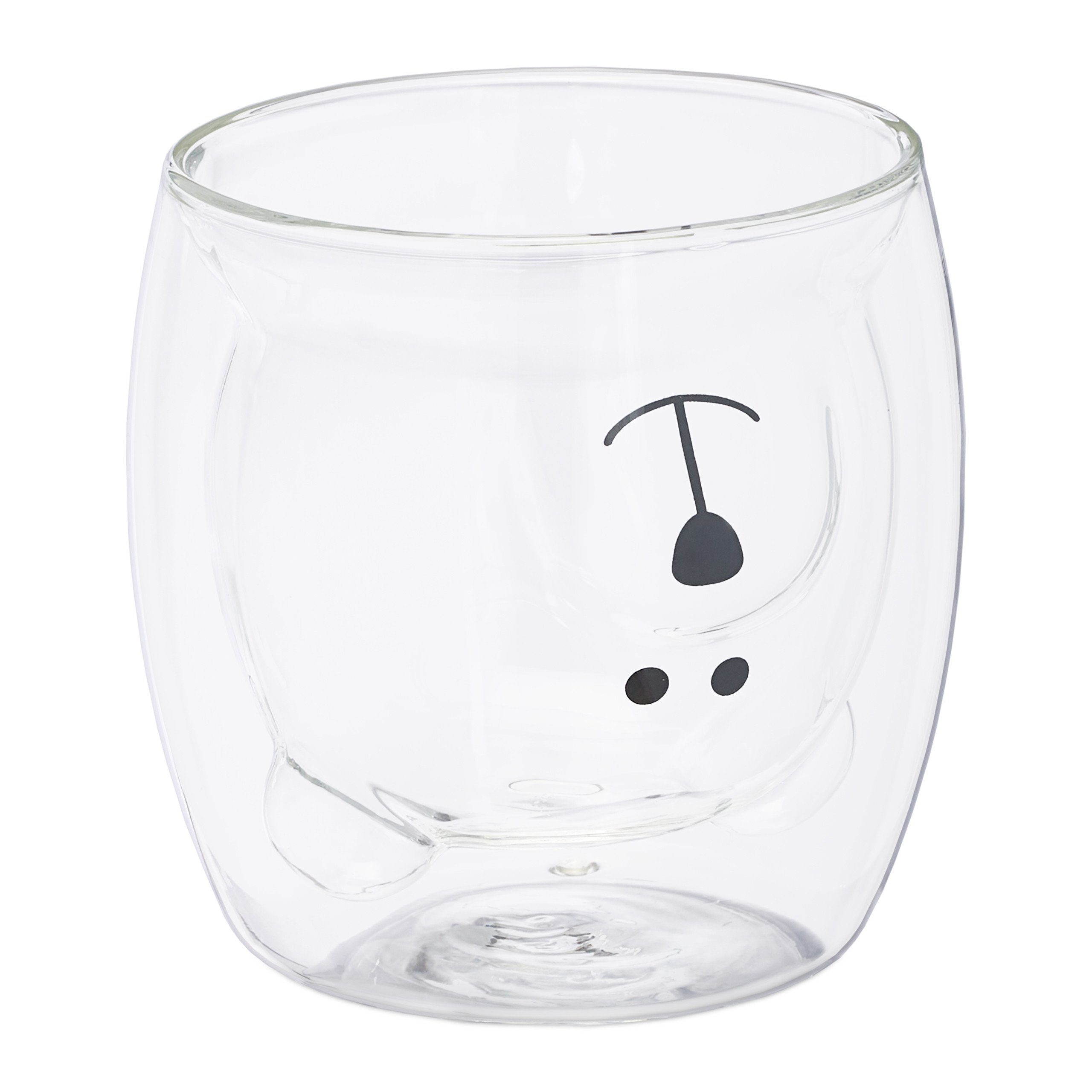 relaxdays Teeglas Doppelwandige Gläser 