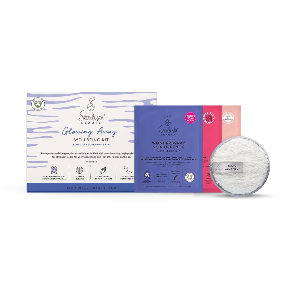 seoulista beauty Seoulista Beauty Glowing Away WellbeingKit, For Travel-Happy Skin Coffret cadeau