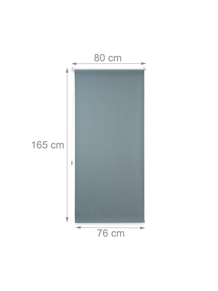 relaxdays 2x Verdunkelungsrollo in Grau - (B)80 x (H)160 cm günstig kaufen onesize