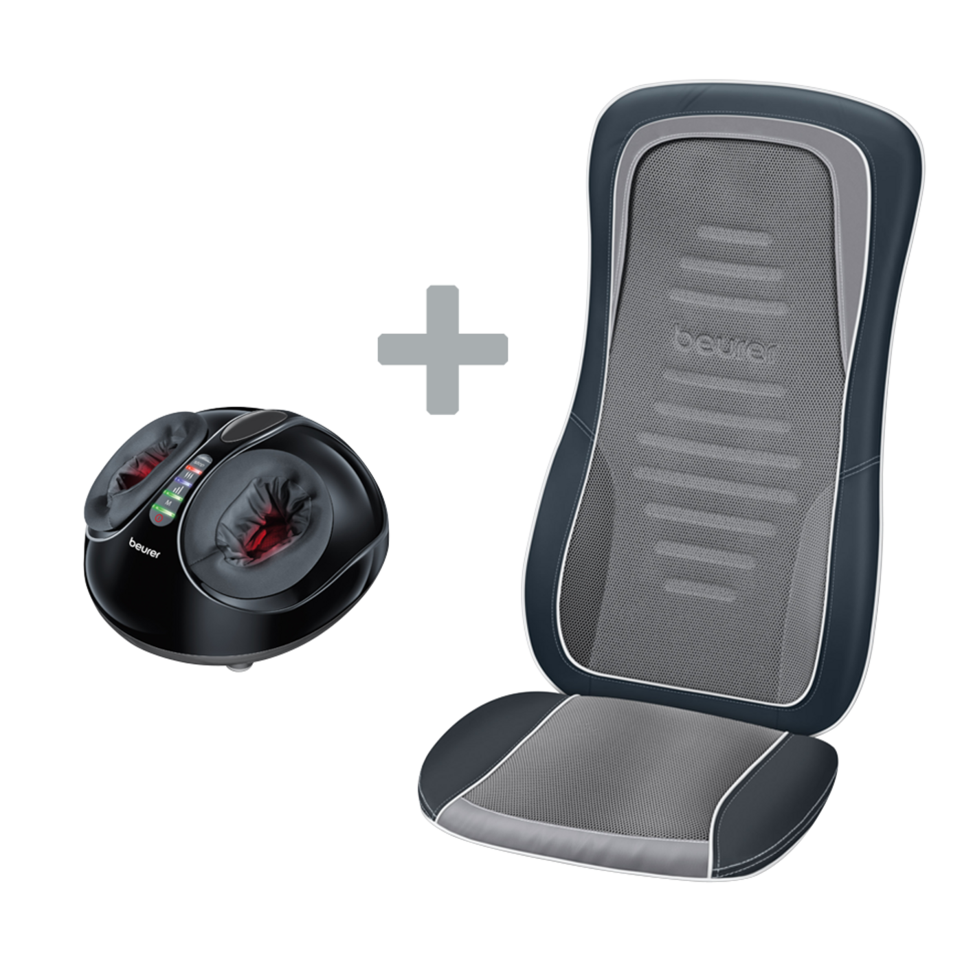 Beurer MG 315 Shiatsu Sitzauflage & Fußmassagegerät FM 90-Ultimative Entspannung